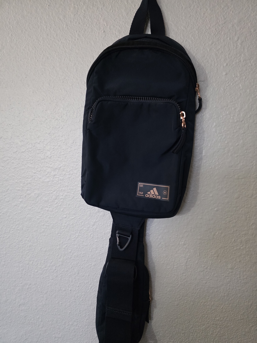 Adidas Essentials 2 Sling Crossbody, Navy Blue & Rose Gold